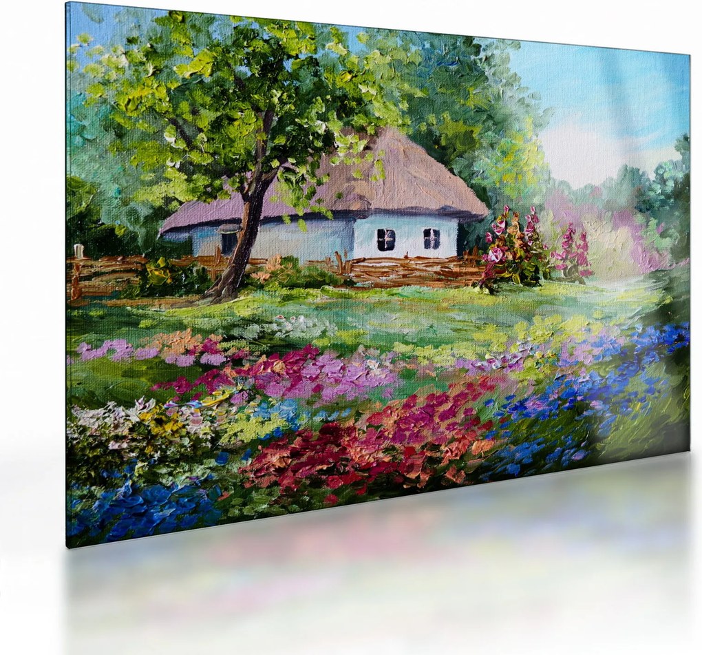 Obraz na szkle - Domek (70x50 cm)