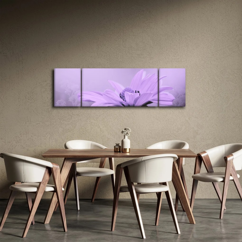 Obraz - Fioletowy kwiat (170x50 cm)