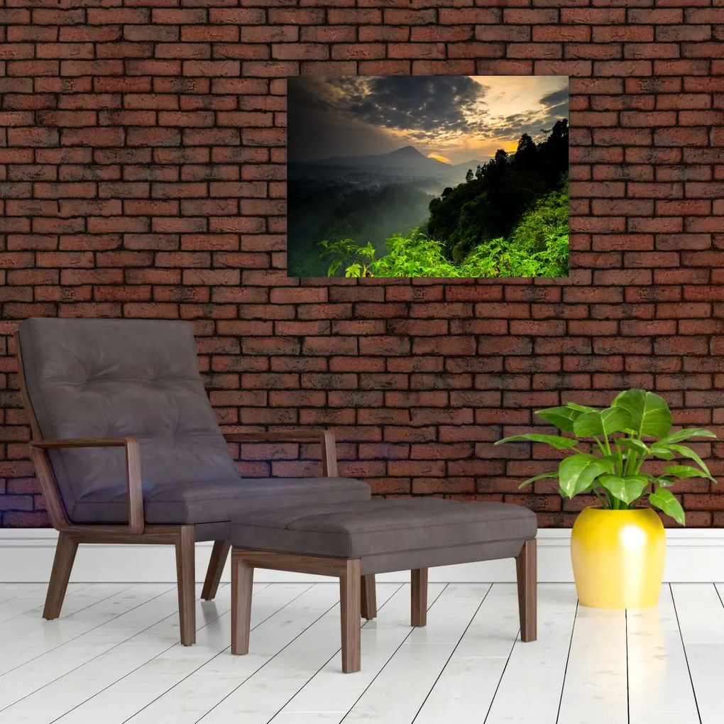 Obraz - zielony górski krajobraz (70x50 cm)