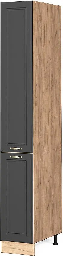 Szafka aptekarska antracytowo-złoty 30x58x206.8 fame-line