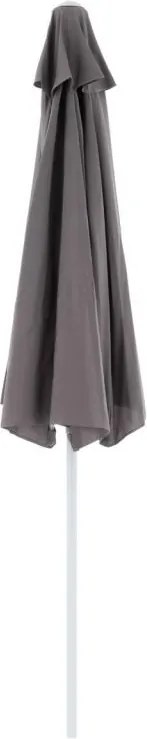 Półokrągły parasol balkonowy z rączką, 265 x 138 x 230 cm