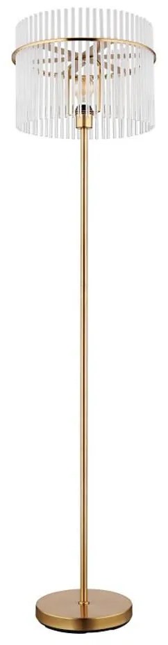 Globo 15698SM - Lampa podłogowa GORLEY 1xE27/60W/230V złoty