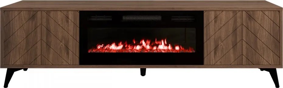 Szafka RTV z kominkiem Siprynt Bis 2D EF