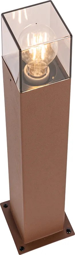 Industrialna lampa podłogowa zewnętrzna rdzawo-brązowa 50 cm IP44 - Denmark