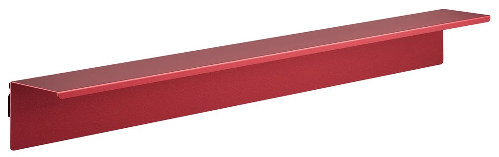Półka wisząca metalowa czerwona, 1200 mm: JOANNE Modern