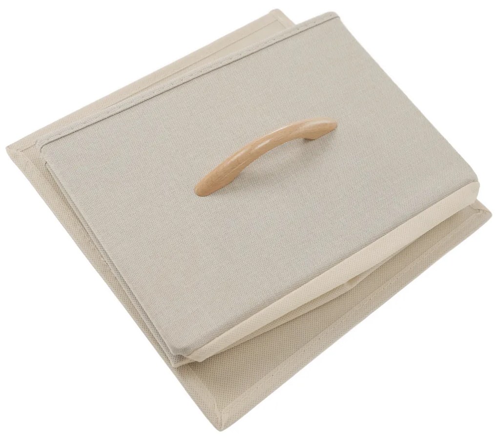 Komoda z szufladami z tkaniny HAZEL TYP 2, brązowy, M