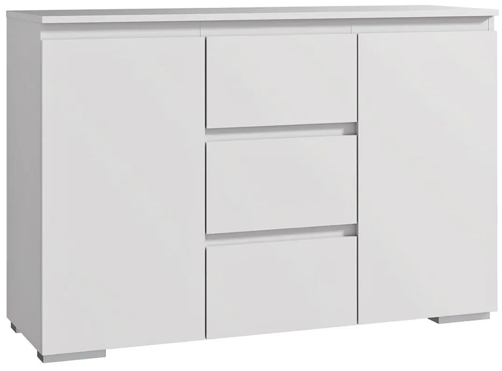 Biała nowoczesna komoda 120 cm - Elsinor 4X