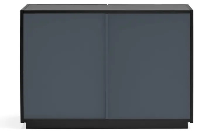 Czarna niska komoda 100x70 cm Doric – Teulat
