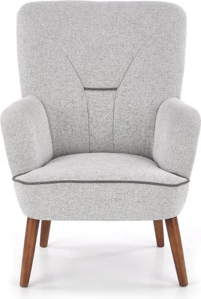 Fotel wypoczynkowy na drewnianych nogach Bishop