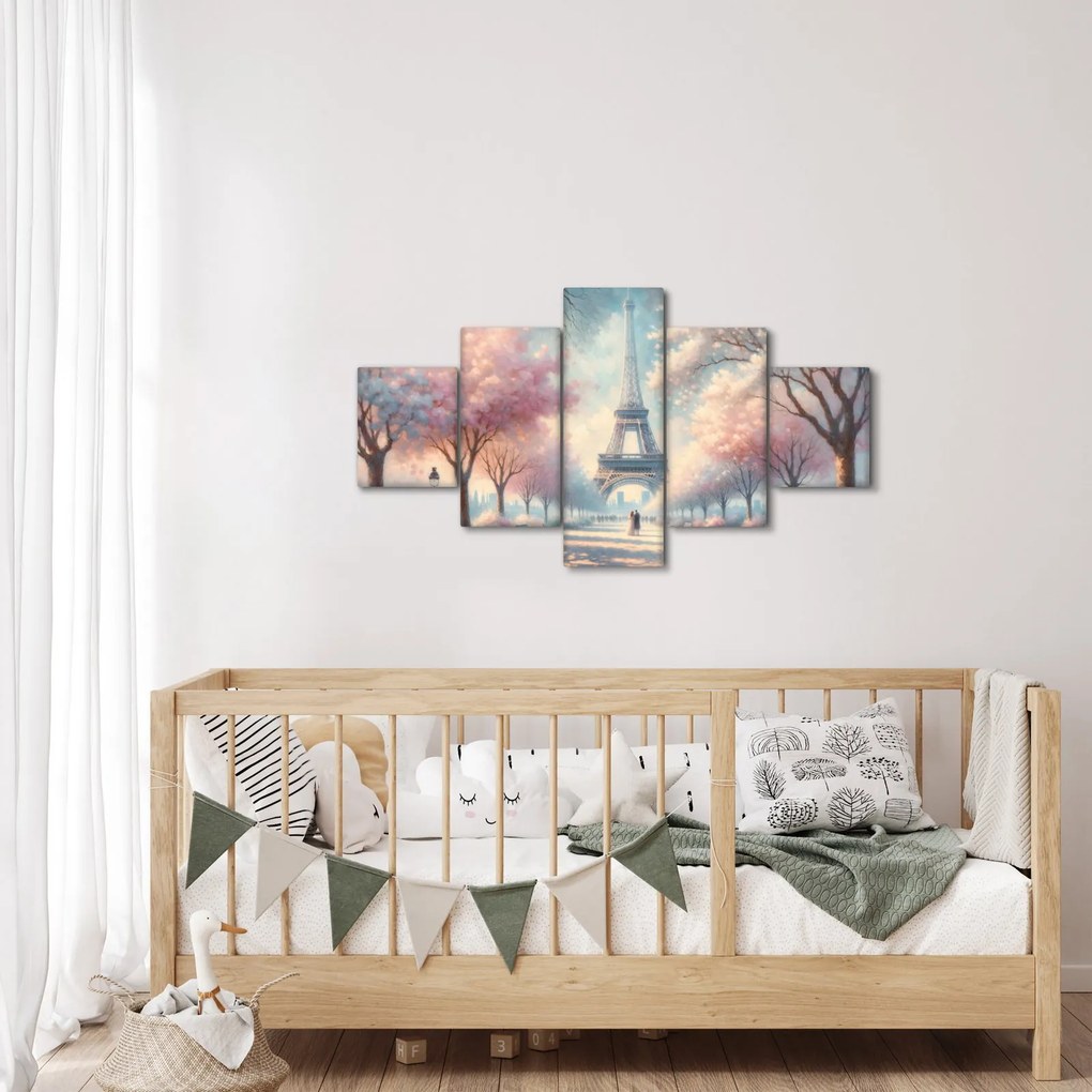 Obraz – Wiosna w Paryżu (125x70 cm)