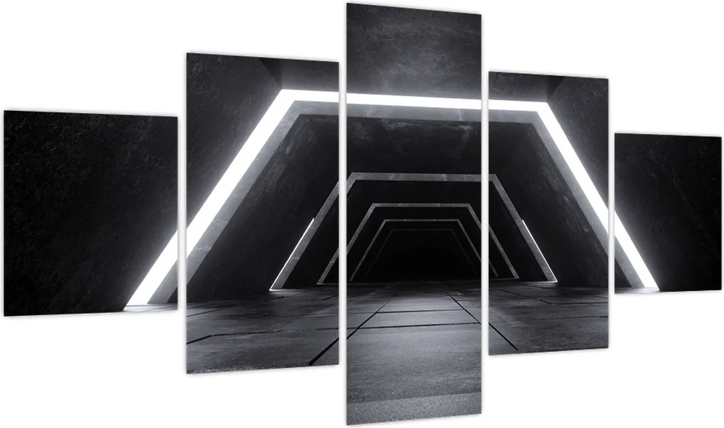 Obraz - Futurystyczny tunel (125x70 cm)