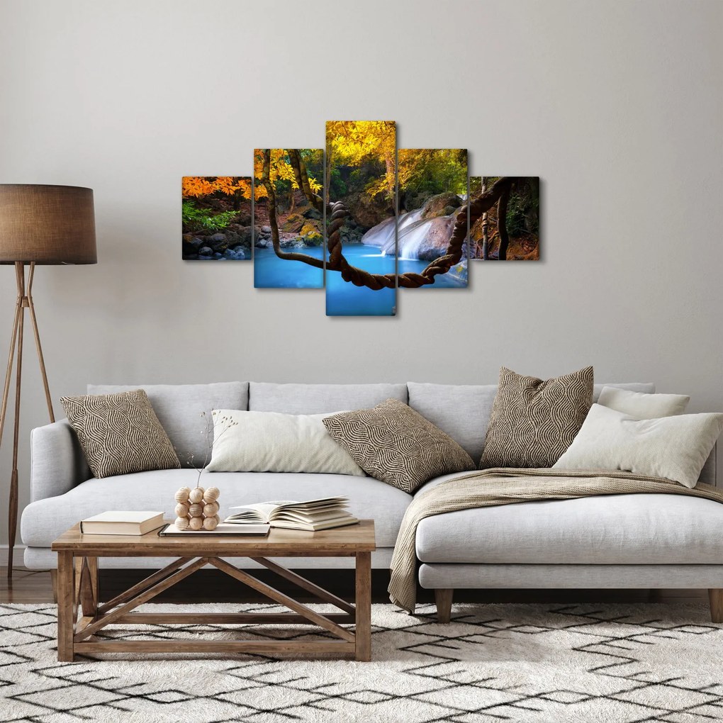 Obraz - Wodospady w Azji (125x70 cm)