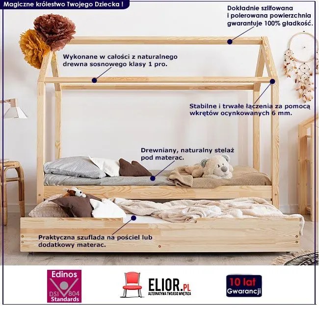 Łóżko domek z szufladą P4-T32