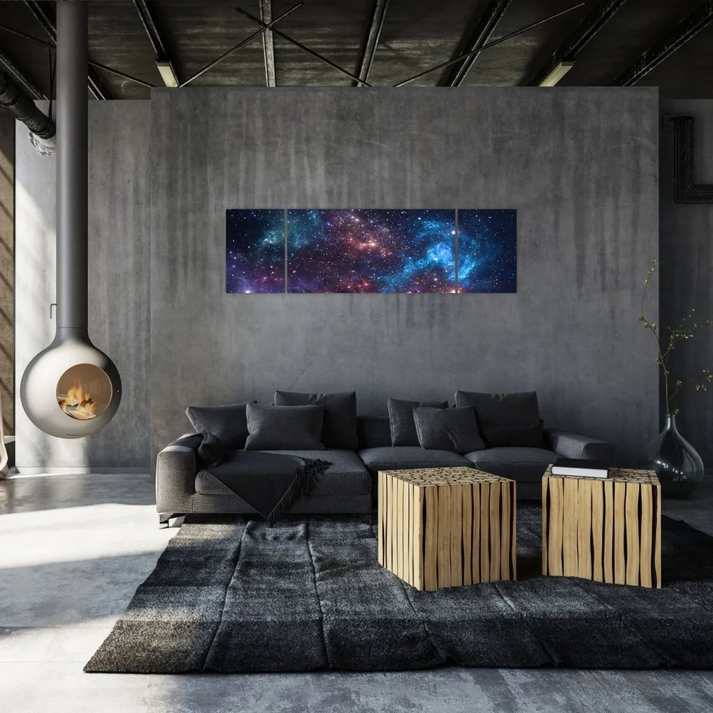 Obraz - Nocne niebo (170x50 cm)