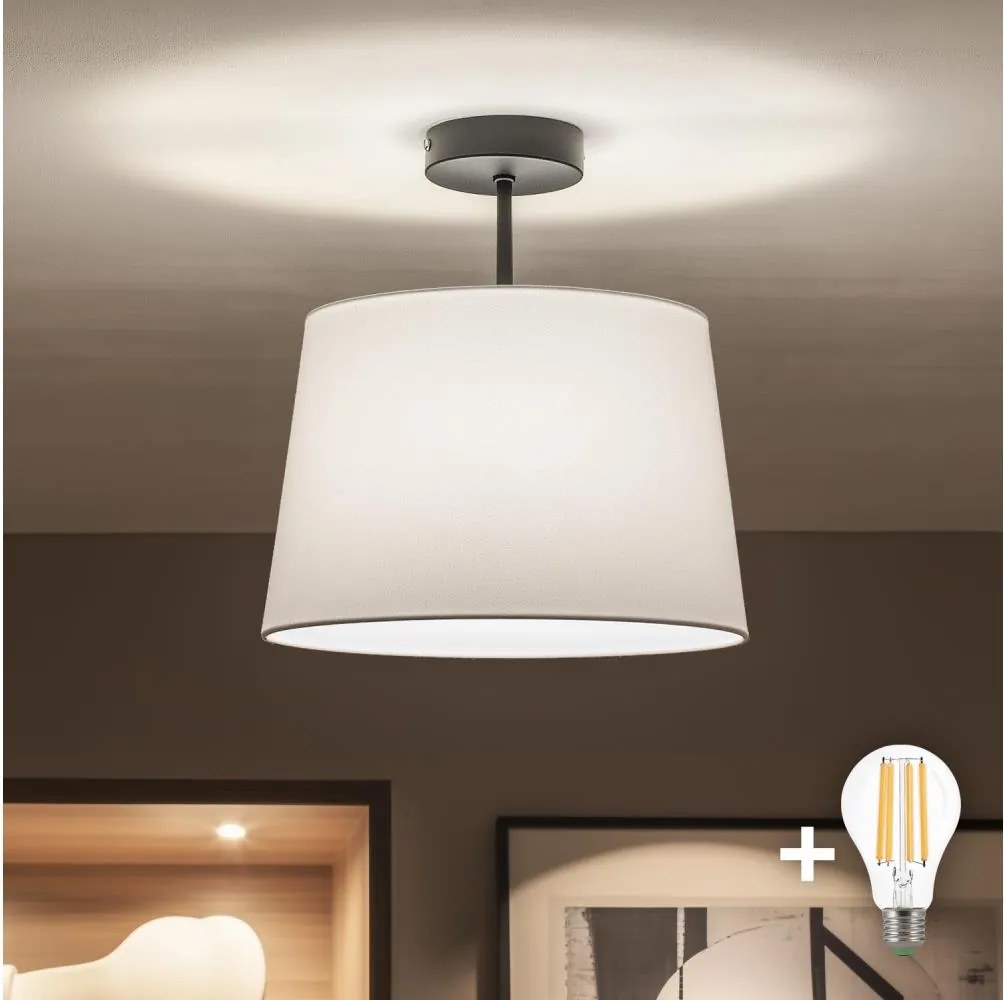 Brilagi - LED przysufitowy żyrandol CERIA 1xE27/60W/230V śr. 30 cm czarny/biały