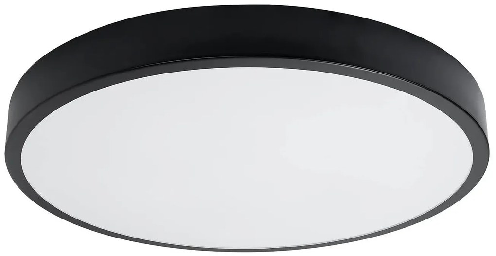 Czarny duży plafon LED okrągły 60 cm - 6X A603 W3-L53