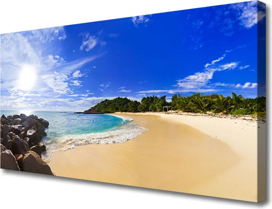 Obraz canvas Słoneczny Dzień na Plaży