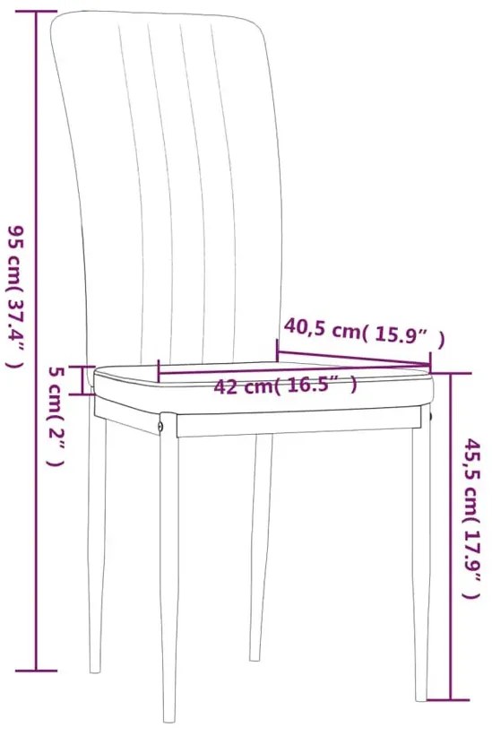 Tapicerowany ciemnoszary komplet 2 krzeseł B4-D74