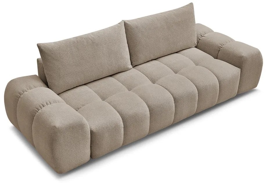 Szarobrązowa sofa z tkaniny szenilowej 278 cm Everest – Bobochic Paris