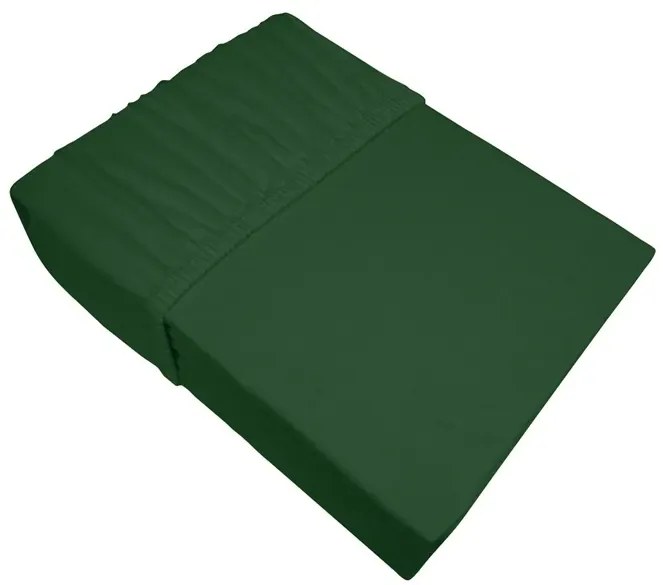 Prześcieradło Jersey z gumką Bielbaw 160x200 butelkowa zieleń GRENO