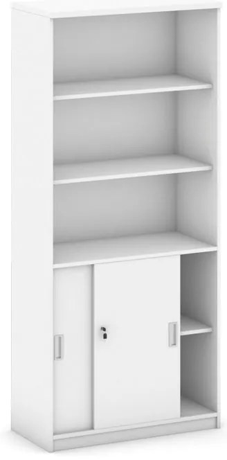 Szafa przesuwna MIRELLI, 800 x 400 x 1800 mm, biały