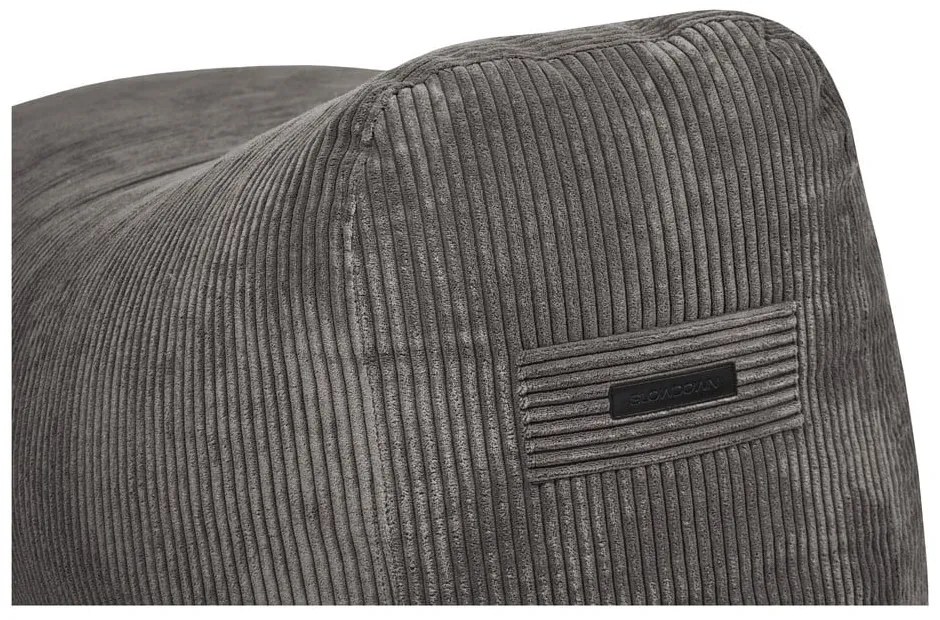 Brązowy sztruksowy worek do siedzenia Snug Long 140 – SLOWDOWN