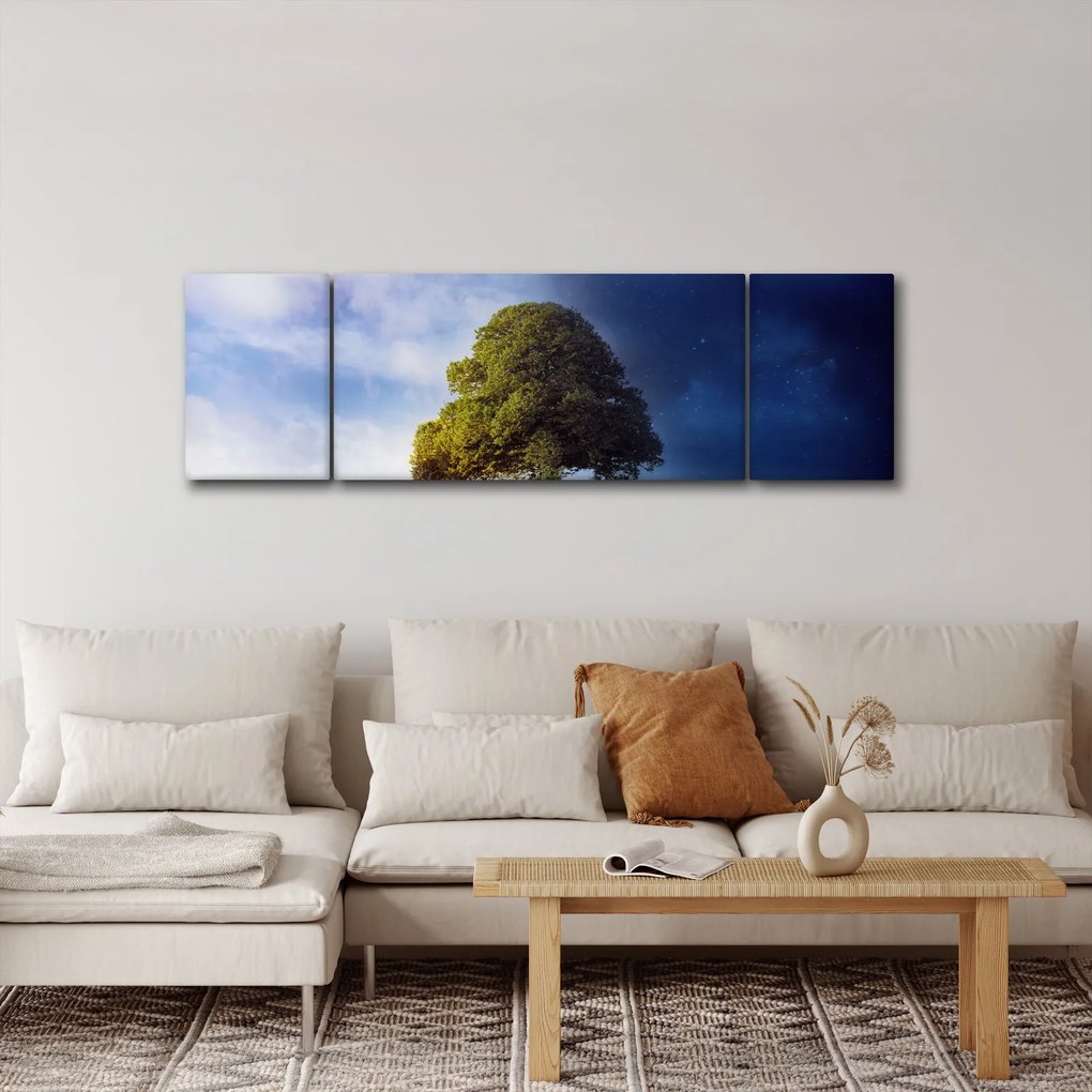 Obraz - Dzień i noc (170x50 cm)