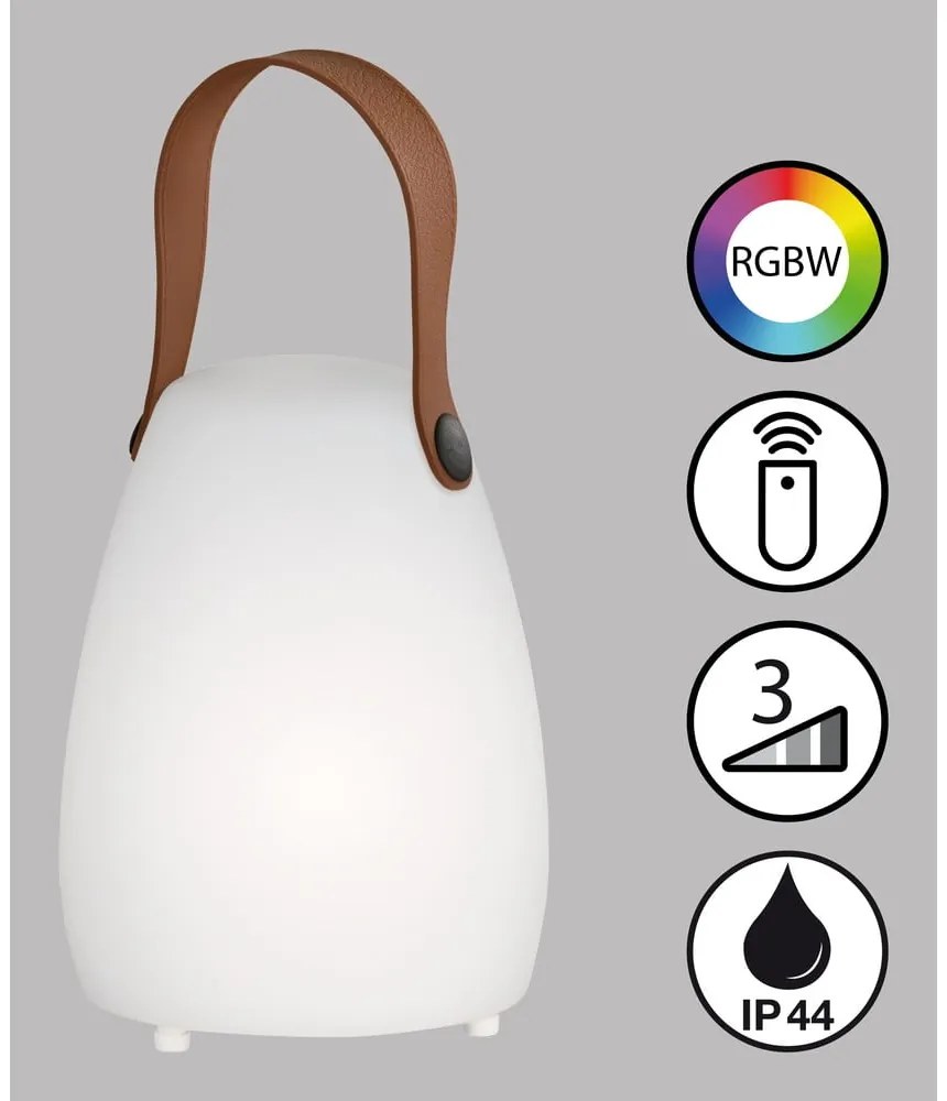 Lampa zewnętrzna LED ze zdalnym sterowaniem na USB ø 12 cm Ruby – Fischer & Honsel