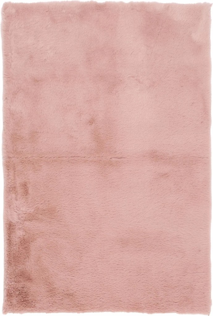 Dywan Futrzany Różowy 60x90 cm Włochaty Miękki Dekoracyjny Antypoślizgowy