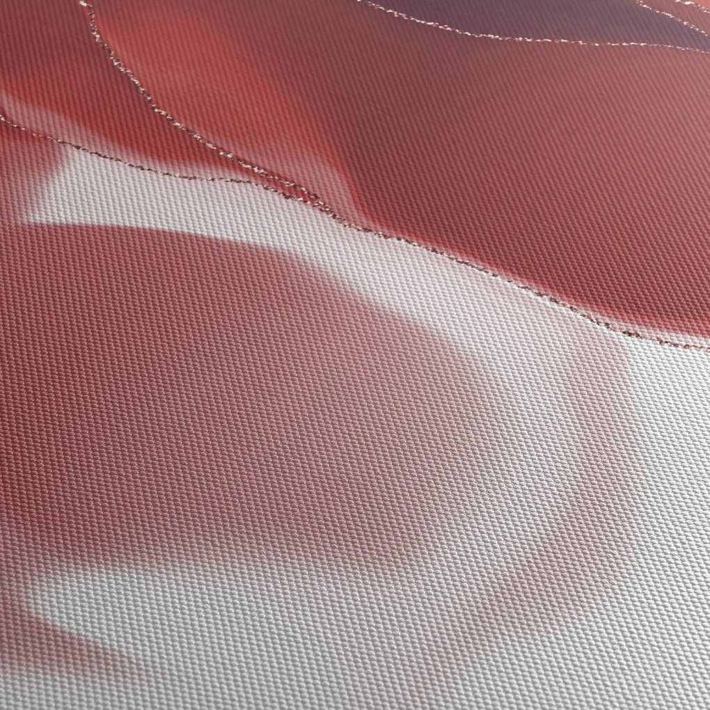 Obraz - Czerwony abstrakcyjny kwiat N⁰3 (125x70 cm)