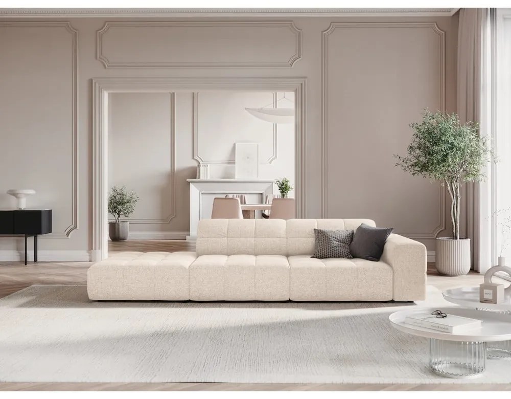 Kremowy szezlong (prawostronny) Chicago – Cosmopolitan Design