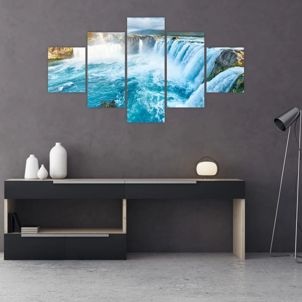Obraz - Wodospad Godafoss (125x70 cm)