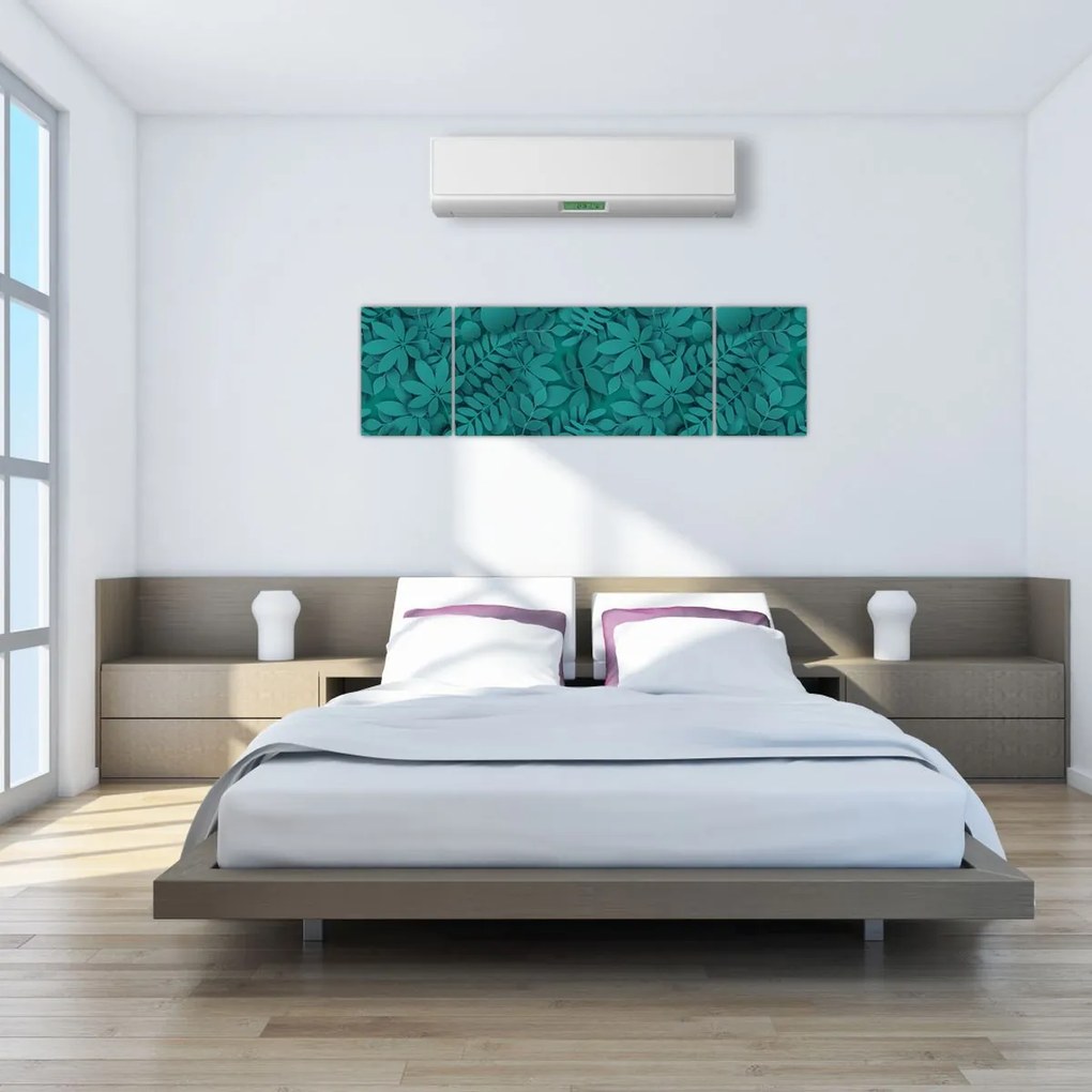 Obraz liści (170x50 cm)