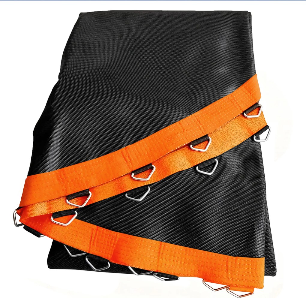 SPORTNOW Mata do Trampolina, Okrągła Powłoka Skoczna, Polipropylen, Pomarańczowa