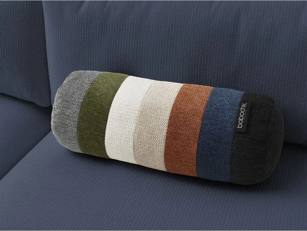 Niebieska rozkładana sofa ze schowkiem 265 cm Ezechiel – Bobochic Paris