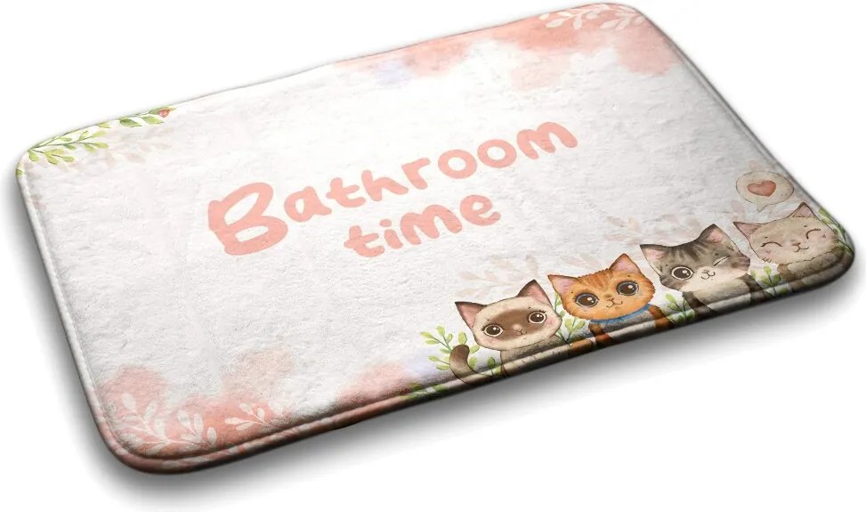 Dywanik antypoślizgowy do łazienki Dywanik antypoślizgowy do łazienki Koty Zwierzęta