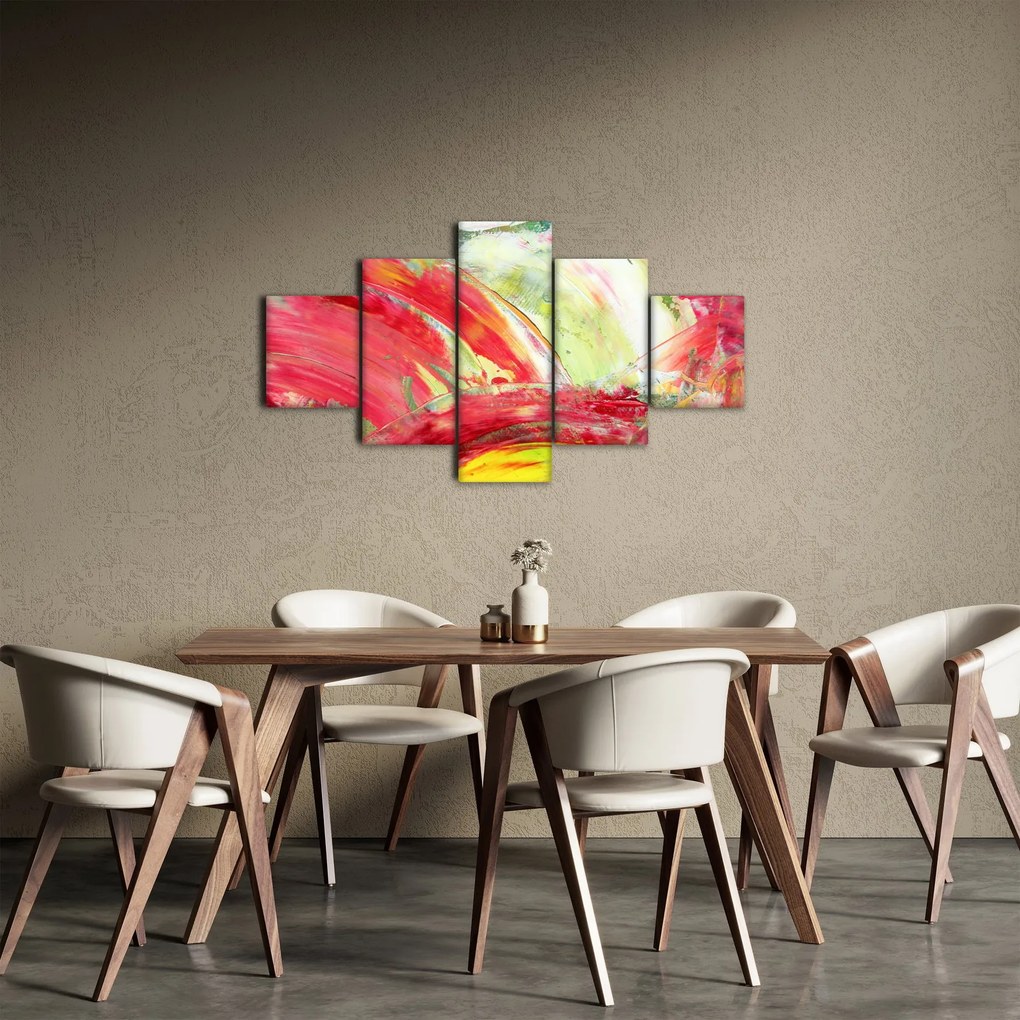 Obraz abstrakcji - malarstwo (125x70 cm)