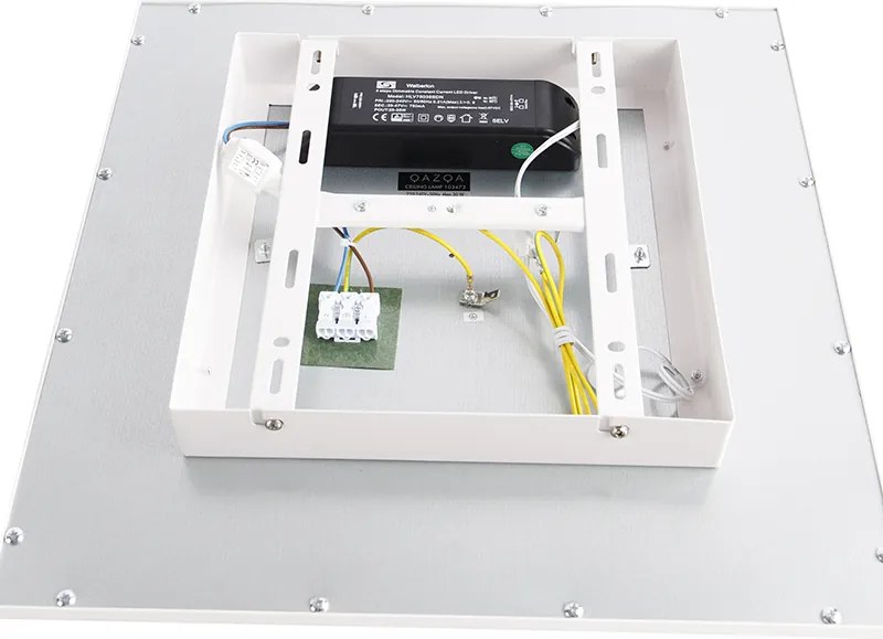 Lampa sufitowa biała 40 cm z wbudowanym LEDem o 4-stopniowej regulacji jasności - Liv