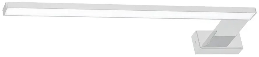 Biały kinkiet łazienkowy prawostronny - N016-Faggi 45x12x4 cm