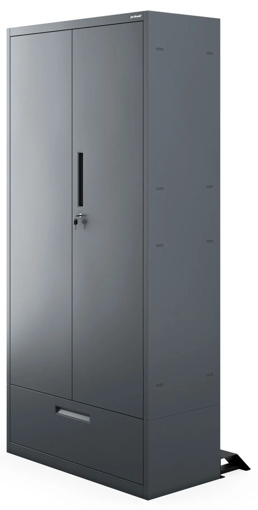 Megan Antracytowy - szuflada pojedyncza 185 cm