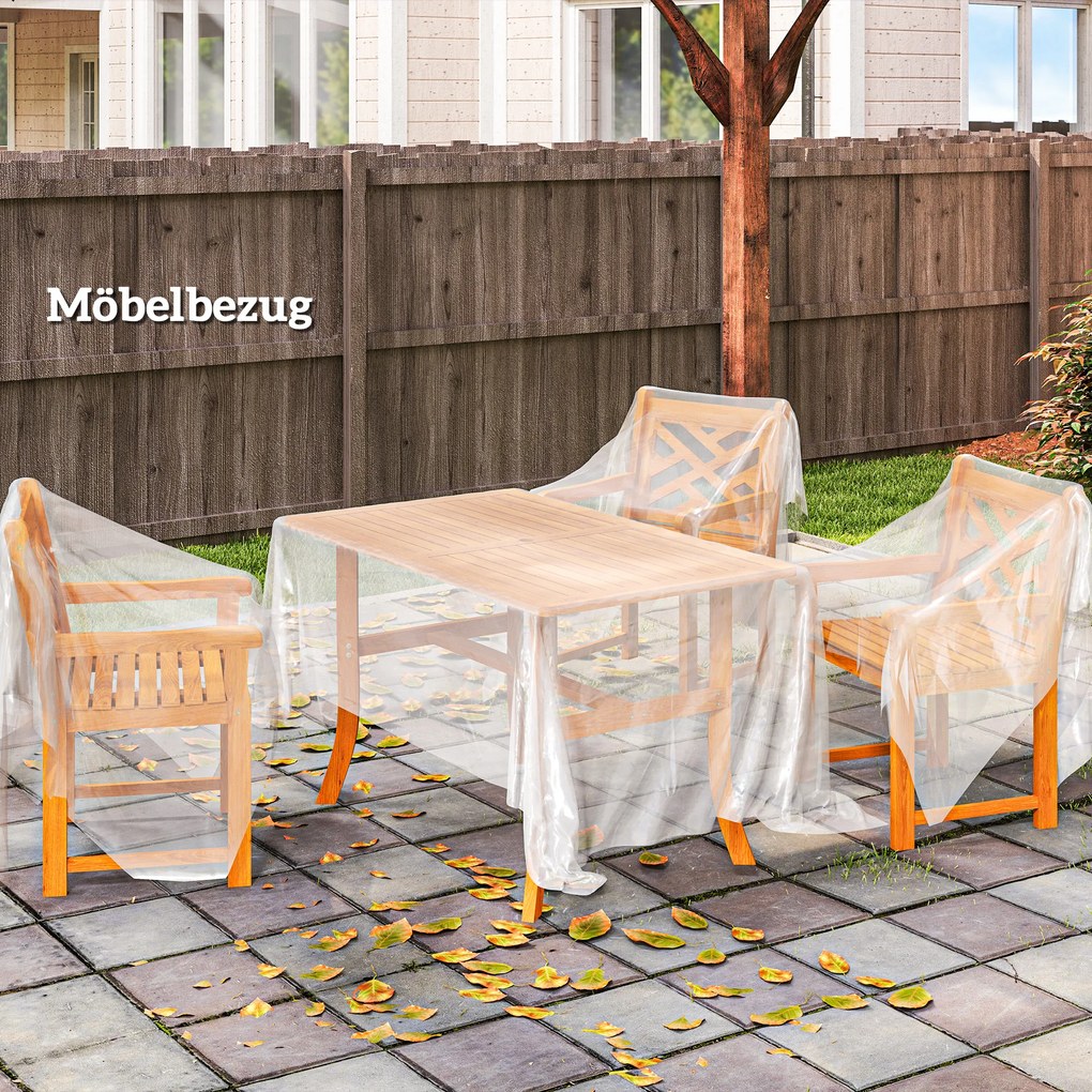 Outsunny Plandeka do Szklarni z Plastiku, Pokrycie Ochronne dla Roślin, Odporna na UV i Wodę, 7 x 8 m