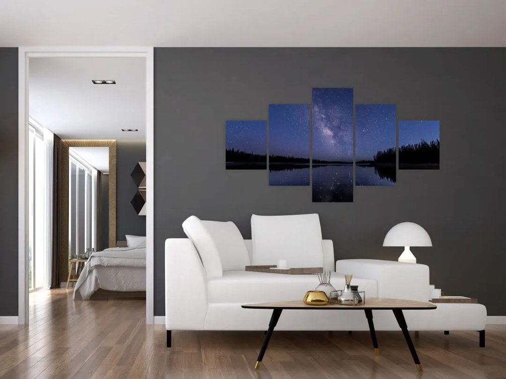 Obraz nocnego nieba (125x70 cm)