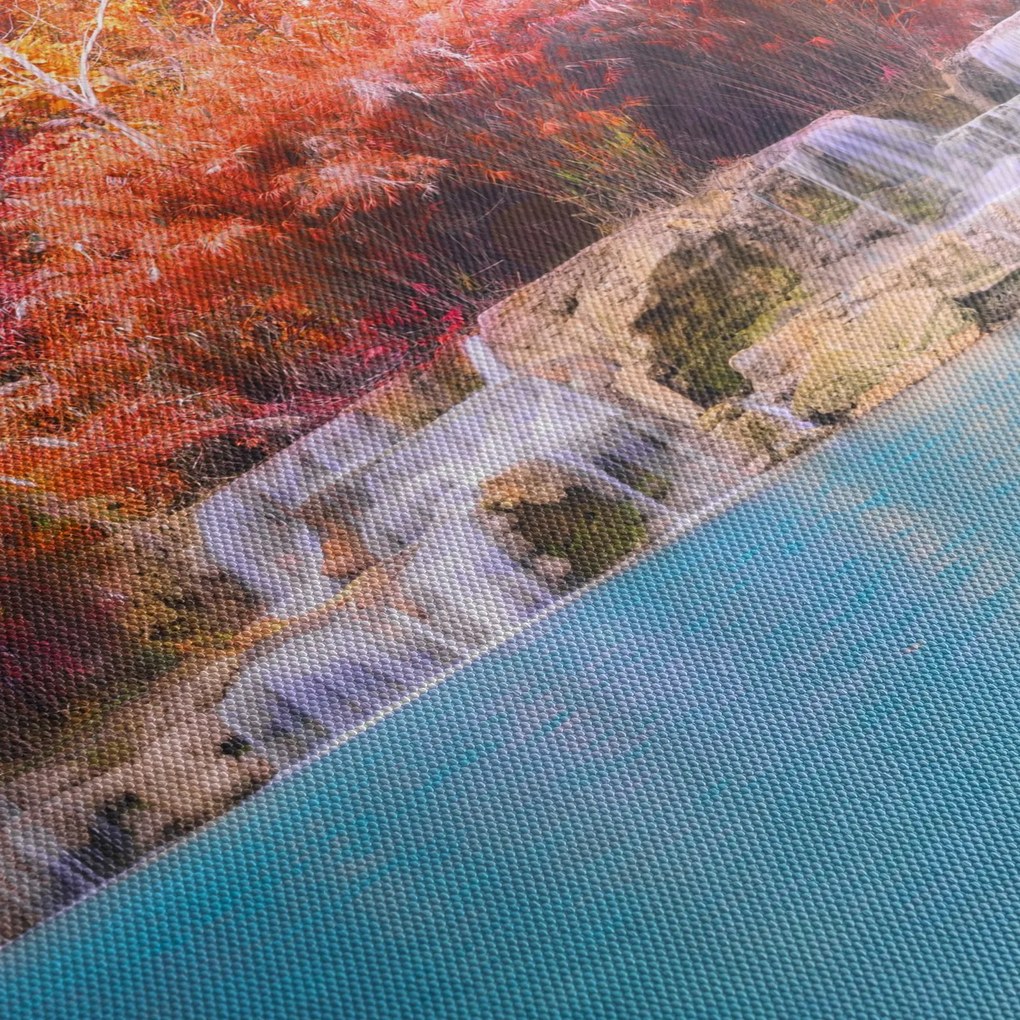 Obraz turkusowej laguny, Laos, Tat Kuang Si (70x50 cm)
