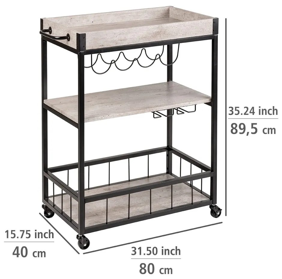 Barek na kółkach 40x80 cm Rustico – Wenko