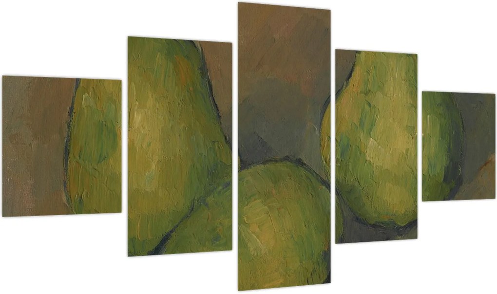 Obraz - Paul Cézanne, Three Pears, reprodukcje (125x70 cm)