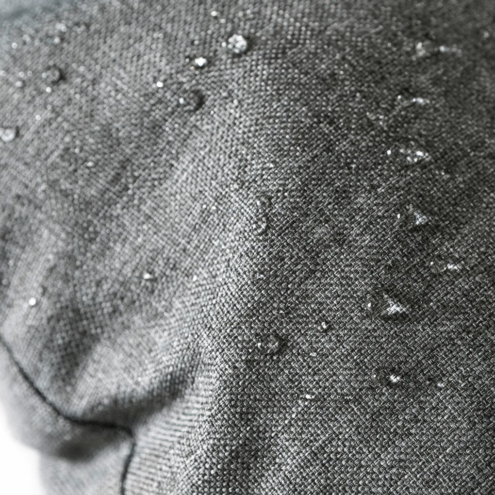 Fotel Bujany Ogrodowy LAREDO na Płozach Wypoczynkowy Szary Nowoczesny