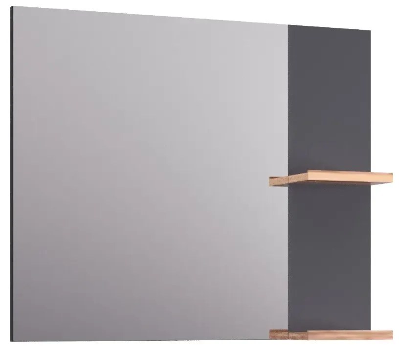 Lustro łazienkowe L-WOOD 79 cm antracyt KROFAM