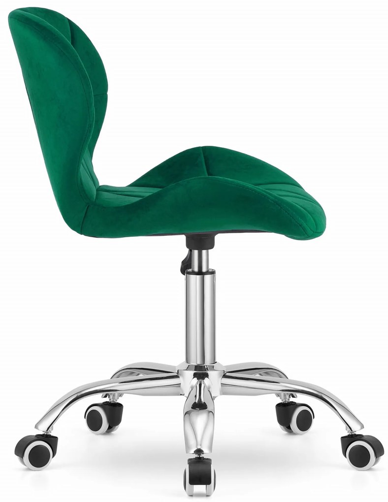 Zielone krzesło biurowe AVOLA VELVET