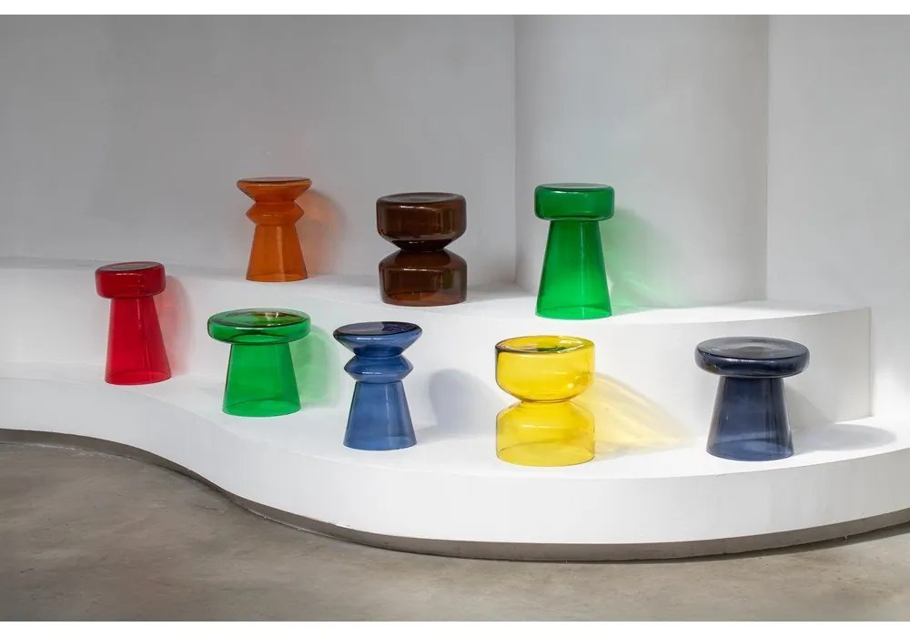 Szklany okrągły stolik ø 35 cm Doble – Leitmotiv