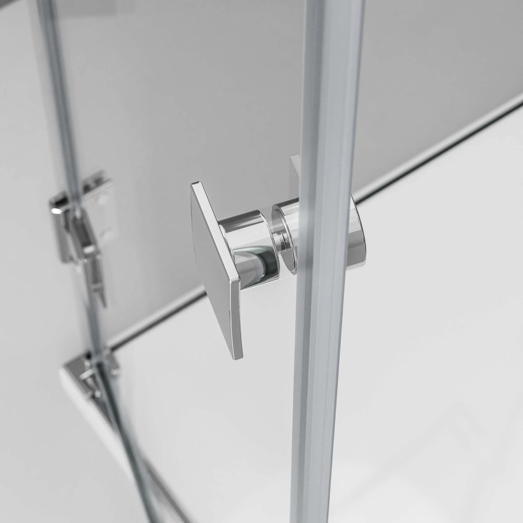 Kabina prysznicowa EX412 kształt U drzwi skrzydłowe